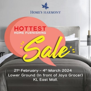 21 Feb-4 Mar 2024: Home’s Harmony – Hottest Home Furnishing Sale