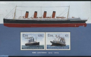 07 June - RMS Lusitania is launched from the John Brown Shipyard, Glasgow (Clydebank), Scotland in 1906