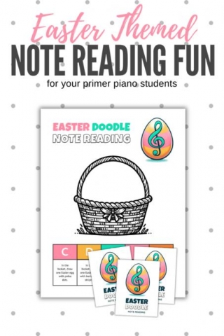 Easter Doodle: A Draw-It Easter Note Reading Printable