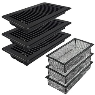 Floor Registers With Dust Baskets, 3-Pack 70% Off With Coupon Code!