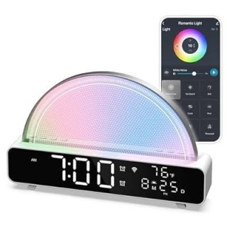 White Noise Sound Machine, APP Control Sunrise Alarm Clock 50% Off With Discount Code!
