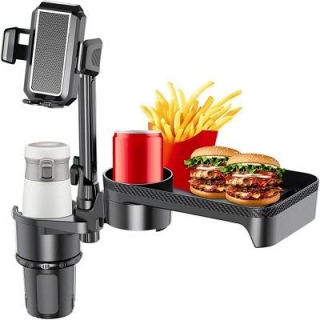 Car Cup Food Holder Expandable With Tray 35% Off With Discount Code!