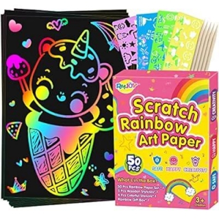 Rainbow Scratch Paper Sets 60% Off With Discount Code!