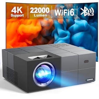 4K Projector With WiFi 6 And Bluetooth 63% Off With Coupon Code!