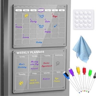 Acrylic Magnetic Monthly Fridge Calendar 30% Off With Discount Code!