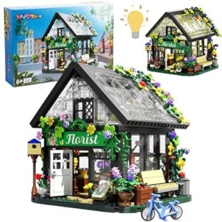 Flower House Building Set, With LED Lights 50% Off With Promo Code!