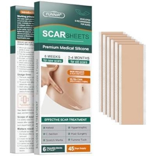 Silicone Scar Sheets, 6 Pack 50% Off With Promo Code!