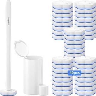 Disposable Toilet Bowl Brush, 40 Pcs 50% Off With Promo Code!
