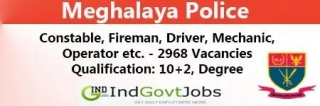 Meghalaya Police Online Apply 2024 (2968 Vacancies) | Megpolice.gov.in