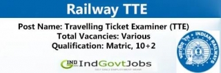 Railway TTE Recruitment 2024: Apply Online, Notification, Vacancies
