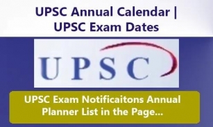 UPSC Exam Date 2024, UPSC Annual Calendar 2025, Notification PDF
