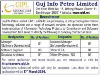 GIPL Recruitment 2024 Apply Online | 11 Engineer, IT, Finance Posts