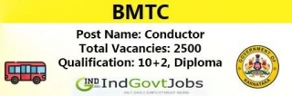 BMTC Conductor Recruitment 2024 Notification, Apply Online | 2500 Vacancies