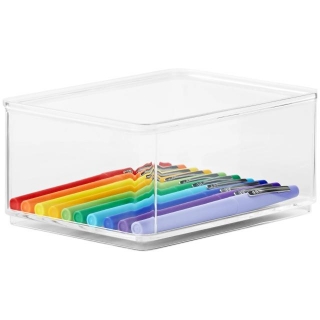 4-pack The Home Edit Medium Clear Bins For $6.02