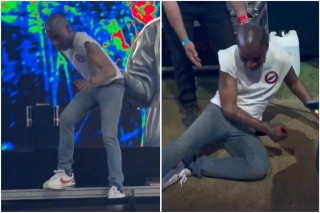 Kid Cudi Breaks His Foot After Jumping Off Of Coachella Stage
