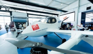 EHang Showcases EH216 Series And VT-30 Pilotless EVTOL Aircraft At DRIFTx , EH216-S Completes Debut Flight In Abu Dhabi