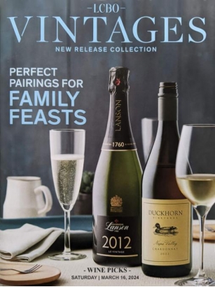 March 16, 2024 LCBO VINTAGES Release Wine Picks: Family Feasts