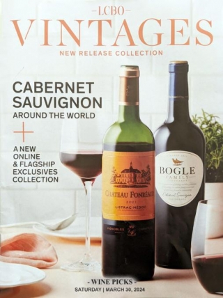 March 30, 2024 LCBO VINTAGES Release Wine Picks: Cabernet Sauvignon