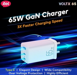 Itel VOLTX 65W GaN Charger Introduced In India