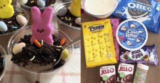 These Adorable Easter Pudding Cups Are A Fun Play On Childhood “Dirt Cups” And Are Sure To Please During Your Holiday Festivities