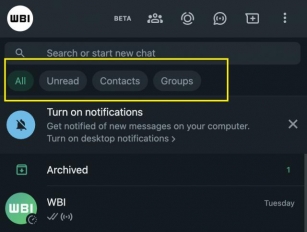 WhatsApp Unveils Exciting New Chat Filters That Help Users Access Important Texts Easily