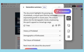 New AI Assistant By Adobe Simplifies PDF Navigation, Offers Content Summarization And Citation Suggestions