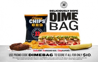 4/20-Themed Sandwich Deals - Jimmy John's Celebrates 4/20 With The Deliciously Dope Dime Bag (TrendHunter.com)