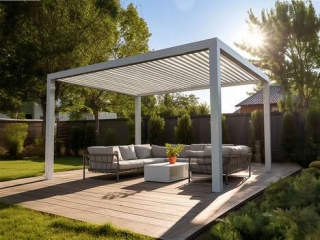 Fast-Assembly Pergola Kits - Outmos' Fully-Functional Motorised Pergola Kit Assembles In Two Days (TrendHunter.com)