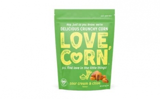 Chip-Inspired Corn Snack Flavors - LOVE CORN Sour Cream & Chive Is High In Fiber And Flavor (TrendHunter.com)