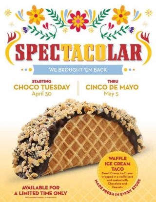 Iced Dessert Tacos - Cold Stone Rolled Out An Ice Cream Taco In Time For Cinco De Mayo (TrendHunter.com)
