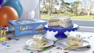 Sprinkle-Packed Ice Cream Cakes - The Funfetti Ice Cream Cake Is Packed With Sweet, Creamy Flavor (TrendHunter.com)
