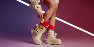 Snack-Stashing Boots - Pringles X Crocs Collaborated On Footwear Inspired By Crisps (TrendHunter.com)