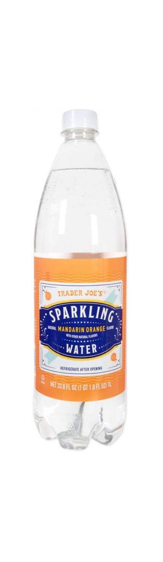 Mandarin Orange Sparkling Waters - Trader Joe's Has Added New Mandarin Orange Sparkling Water (TrendHunter.com)