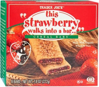 Organic Strawberry Cereal Bars - 'This Strawberry Walks Into A Bar' Cereal Bars Feature Real Fruit (TrendHunter.com)