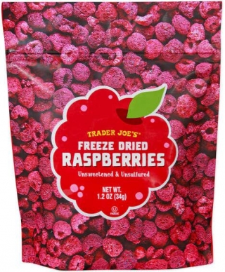 Unsweetened Freeze Dried Raspberries - Trader Joe's Freeze Dried Raspberries Are Sweet And Tart (TrendHunter.com)