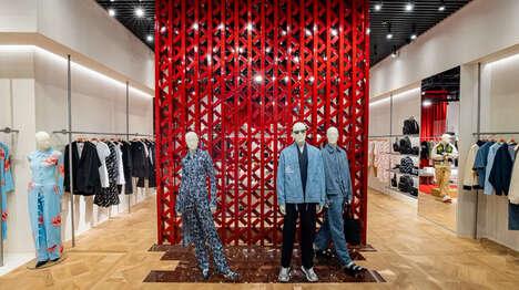 Regionally Inspired Retail Destinations - Japan & France Converge in the Kenzo Dubai Boutique Design (TrendHunter.com)