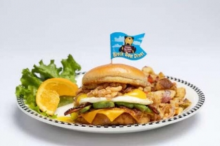 Stacked Brunch-Style Burgers - Black Bear Diner Is Adding A New Double Bacon Stack This Spring (TrendHunter.com)