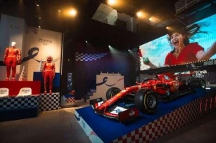 Immersive F1 Pop-Ups - La Maison Tifosi Nastro Azzurro 0.0% Features A Scuderia Ferrari Car (TrendHunter.com)