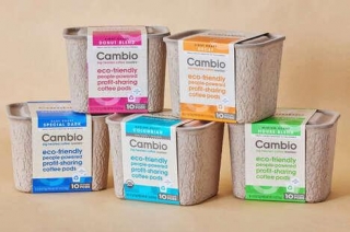 Compostable Coffee Pod Packaging - These Cambio Roasters Organic Coffee Pods Are Sustainable (TrendHunter.com)
