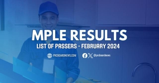 MPLE RESULT: February 2024 Master Plumber Board Exam List Of Passers