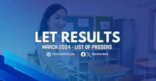 LET RESULT: March 2024 Teachers Board Exam List Of Passers