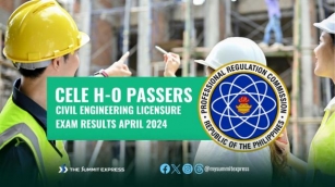 H-O PASSERS: April 2024 Civil Engineer Board Exam CELE Results