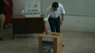 Ecuador President Noboa Votes In Referendum On Anti-crime Measures