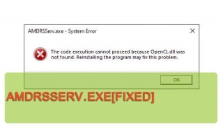 How To Repair AMDRSServ.exe System Errors