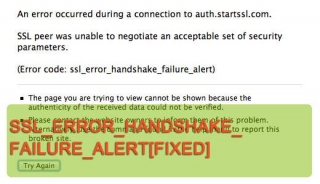 Error Code SSL_ERROR_HANDSHAKE_FAILURE_ALERT Fix