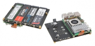 Geekworm X1011 Board Adds Up To Four NVMe SSDs To The Raspberry Pi 5