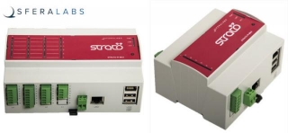 Sfera Labs Strato Pi Max DIN Rail Industrial Controllers Are Built Around Raspberry Pi CM4 Or Zymbit SCM Module