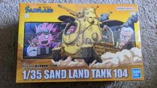Sand Land Tank 104 Model Kit Looks Really Great With Little Effort