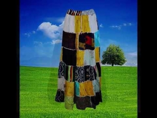 Handmade Patchwork Flowing Hippie Skirts