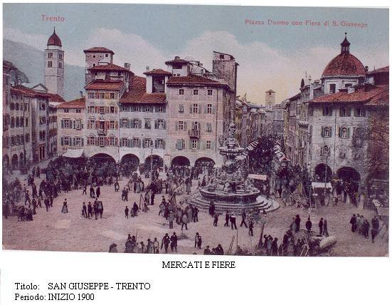 Domenica 17 marzo la Fiera di San Giuseppe: Una tradizione che si rinnova a Trento dal 1900